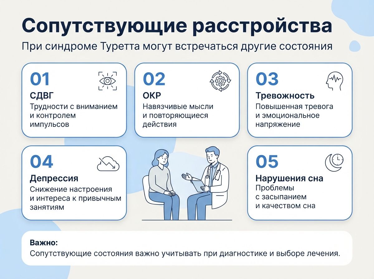Лечение синдрома Туретта в Новотроицке инфографика